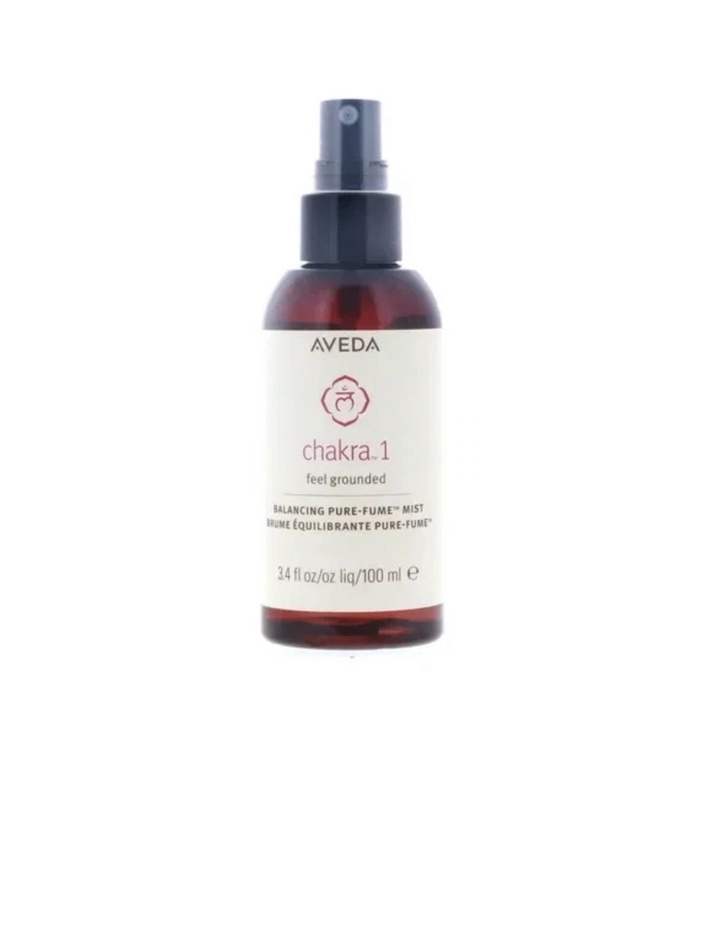 AVEDA Chakra 1 Balancing Mist — Deep Red Bottle